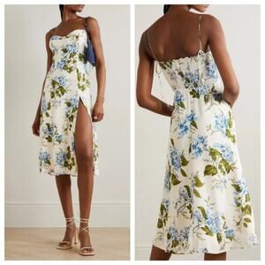 Reformation Juliette Riviera Floral Midi Dress NWT Size 8